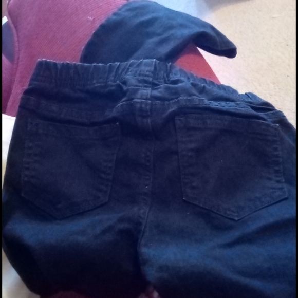 Vtg 1970s Roebuck & Co kids black skinny leg denim - Picture 3 of 11